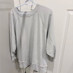 Aerie Light Gray Crew Neck Sweater